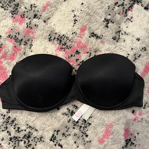 Victoria's Secret Black Strapless Bra